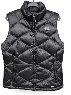 The North Face - Women’s Black 550 Fill Down Puffer Vest - XL